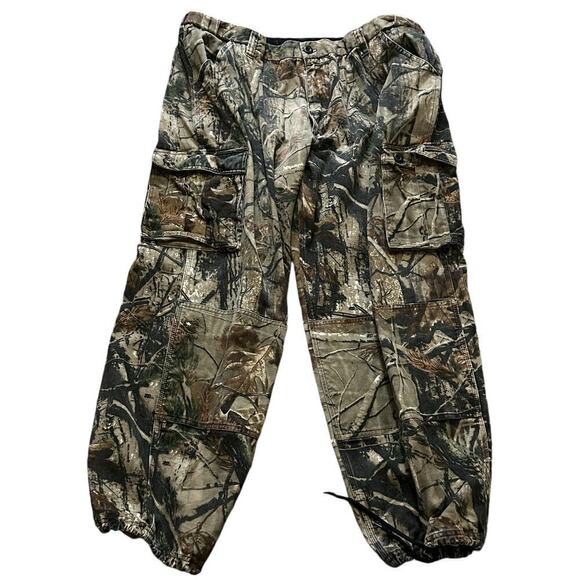 Walls Camo Hunting Pants Size XL Realtree Hardwood Adjustable Waist Cargo # - Picture 1 of 8